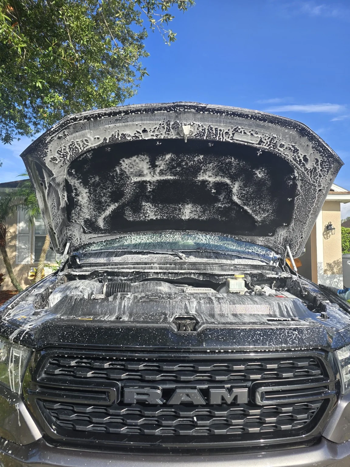 RAM engine bay cleaning