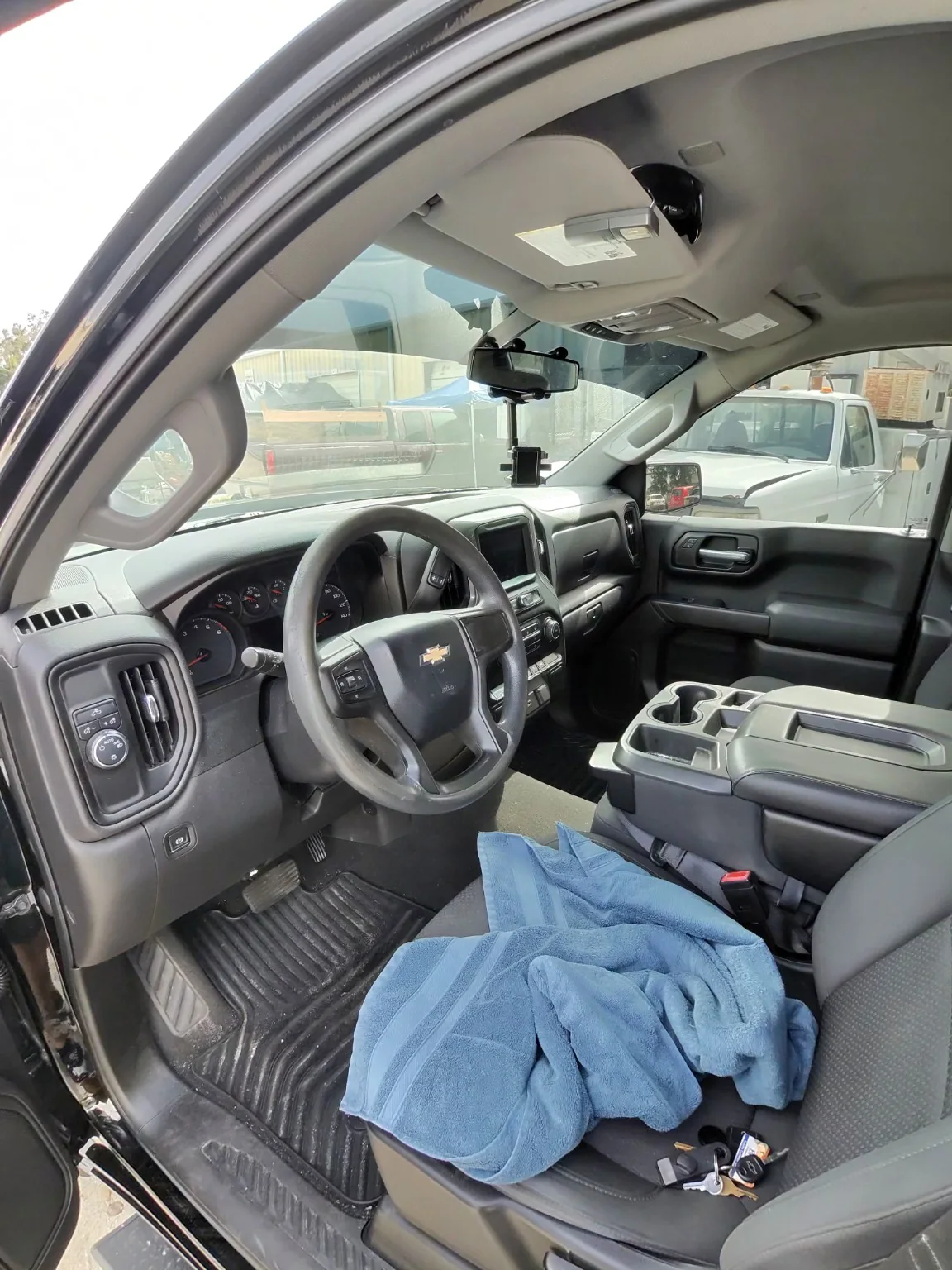 Silverado interior before cleaning