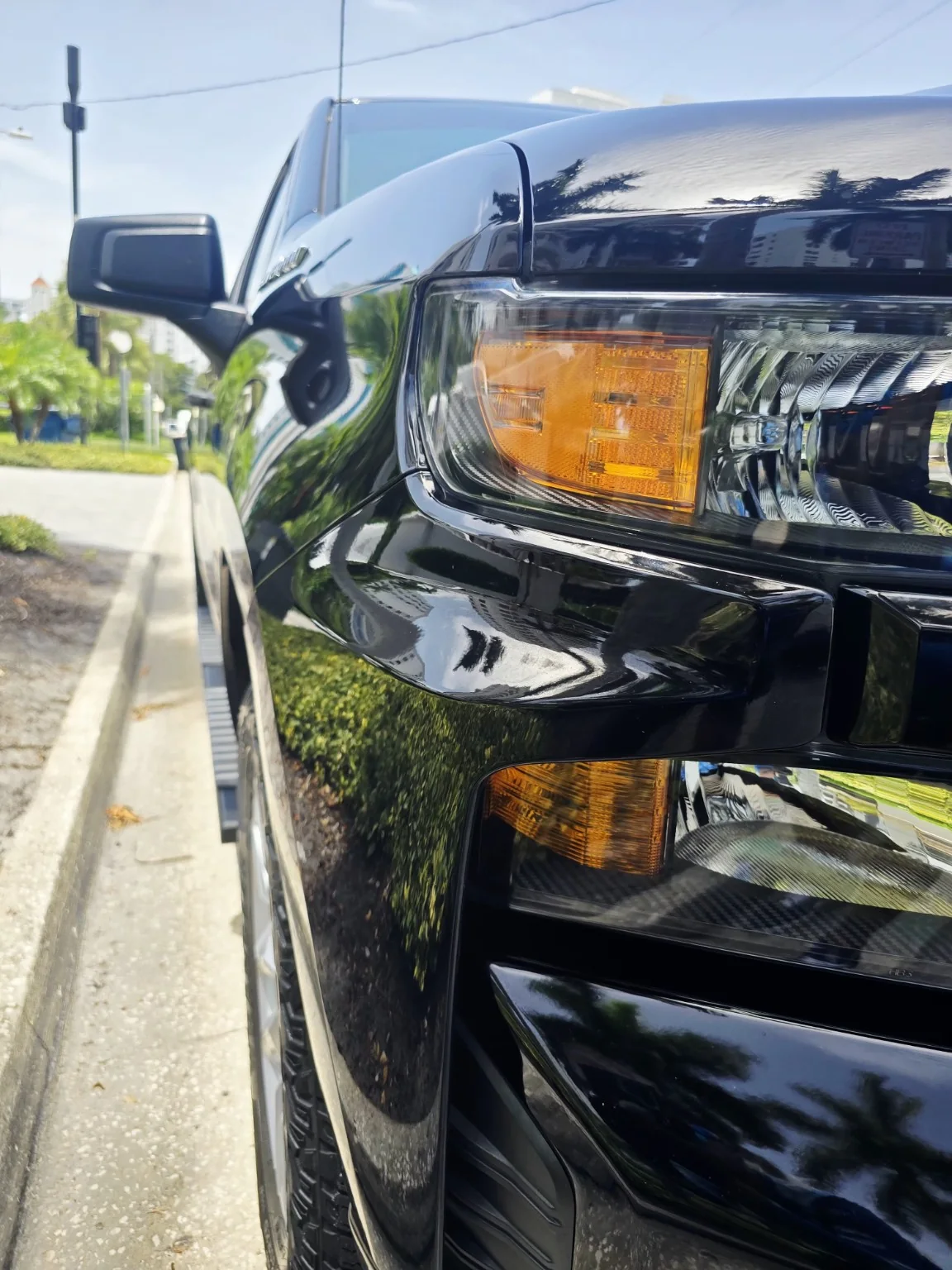 Silverado detailed headlight